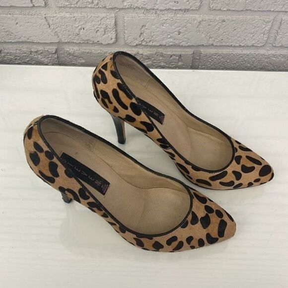 Steven by Steve Madden Women Plunge 2 Leopard Print Calf Hair Pumps Size 7.5 - Picture 2 of 7